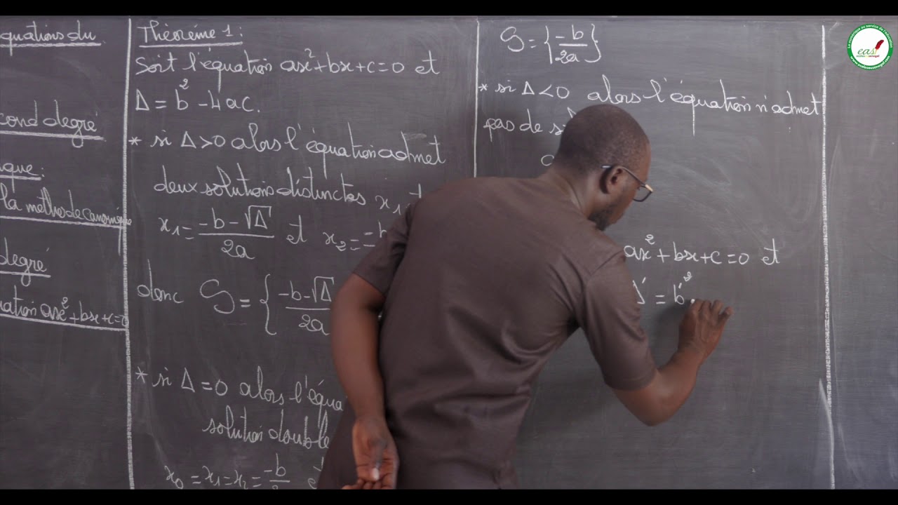 Cours - Seconde - Mathématiques : Equations - Inéquations du second degré / Equations du 2nd degré.