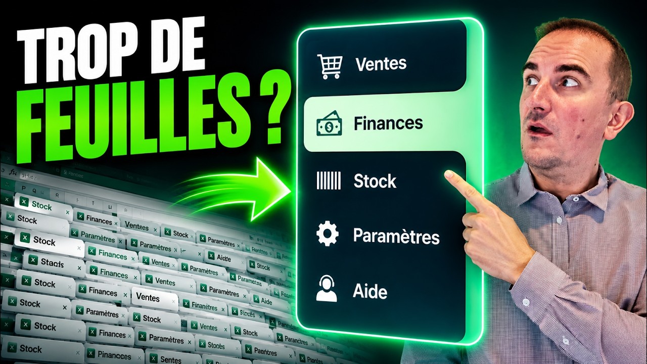 Ajoute un menu de navigation dans Excel