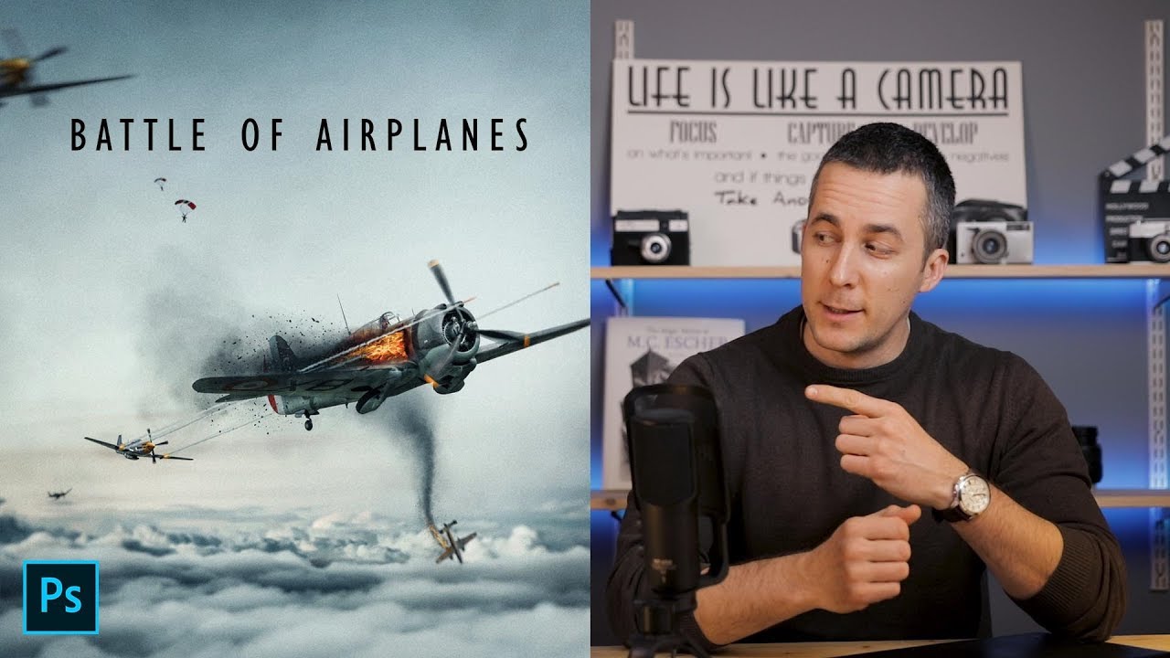 BATTLE OF AIRPLANES Photo Manipulation Tutorial | Fun and Easy!