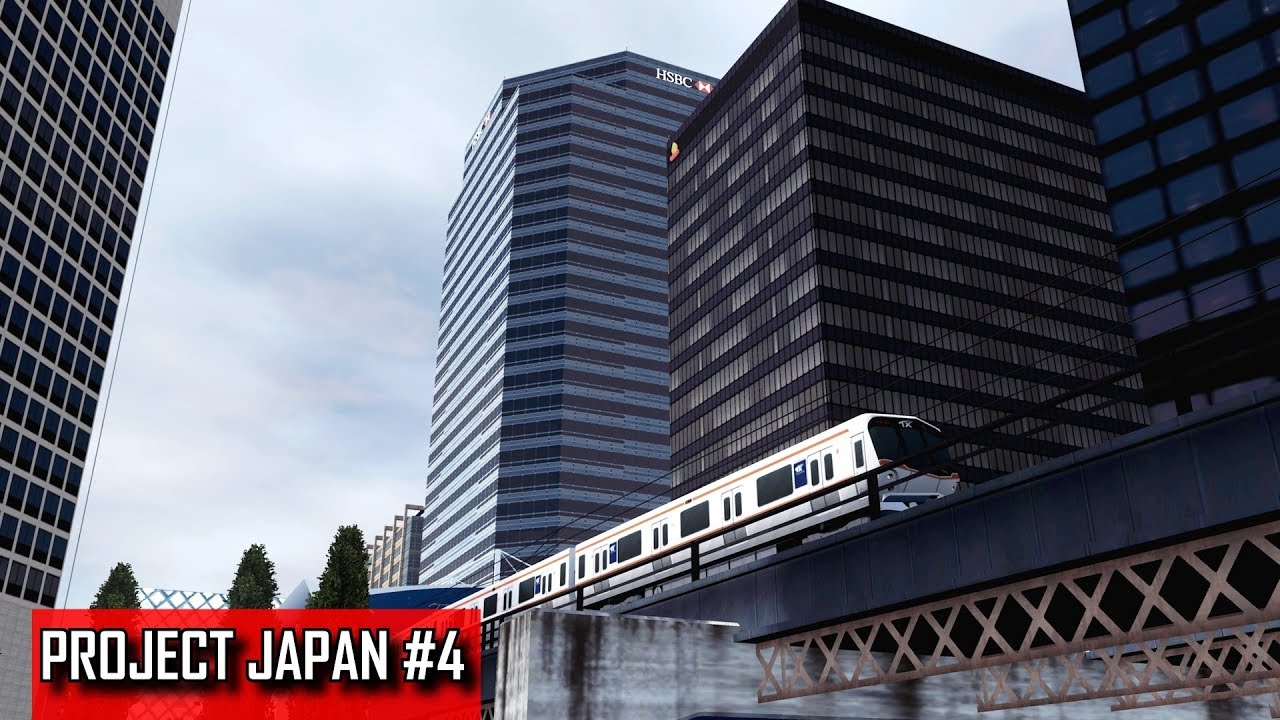 Elevated Train Station Among the Skyscrapers! - Cities: Skylines - PROJECT JAPAN #4