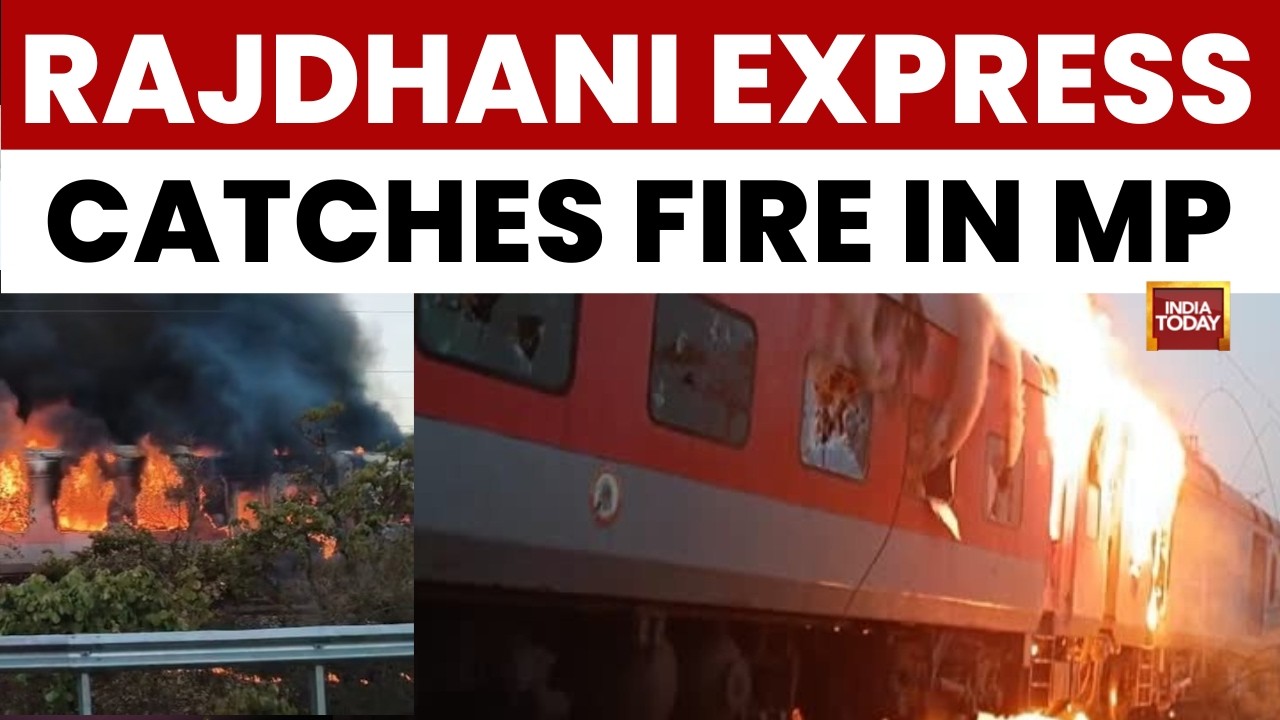 Fire Breaks Out On Moving Rajdhani Express In Madhya Pradesh, 68 Passengers Evacuated Safely