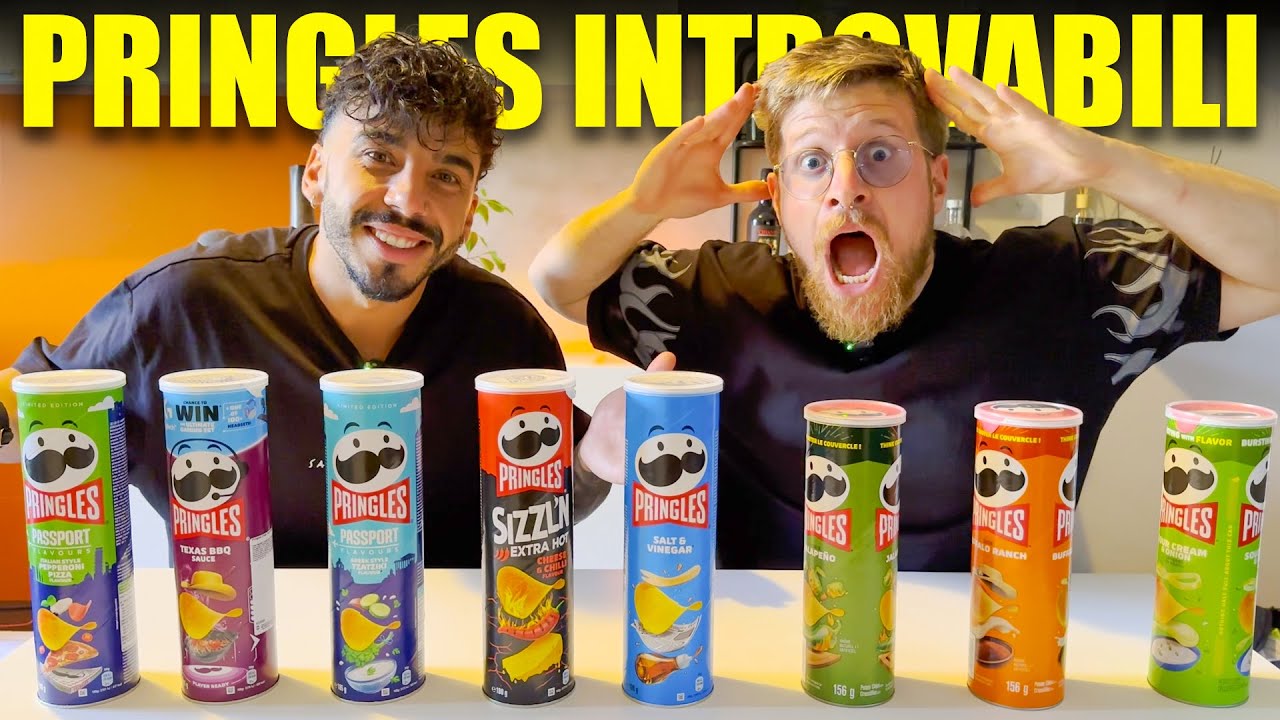PROVIAMO TUTTI I GUSTI PIÙ INTROVABILI DELLE PRINGLES - VI PREGO ABOLITE IL GUSTO “PIZZA” IN ITALIA!