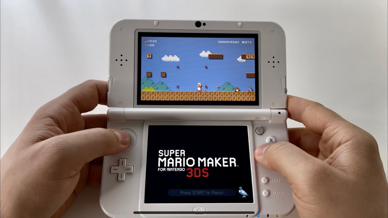 Super Mario Maker 3DS | The New Nintendo 3DSXL handheld gameplay