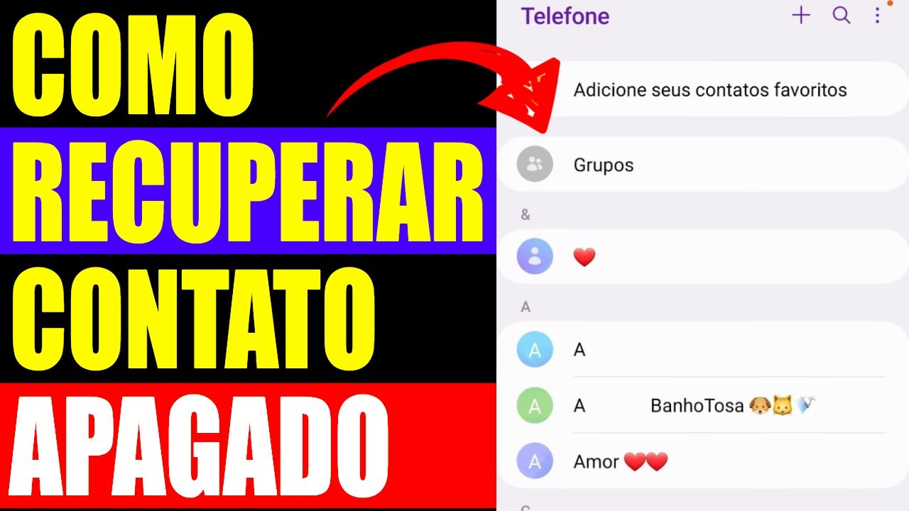 Como recuperar contatos apagados no celular