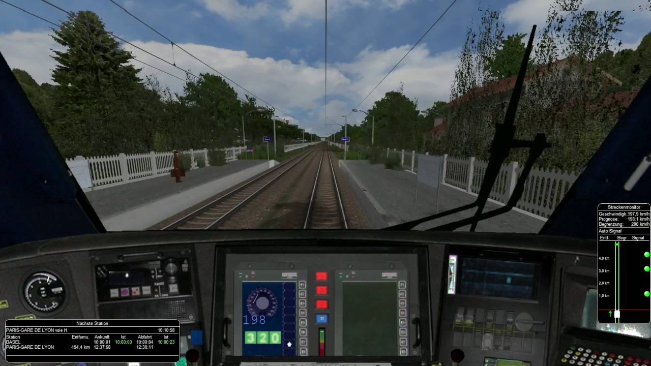 Open Rails - Basel - Paris TGV MSTS LGE