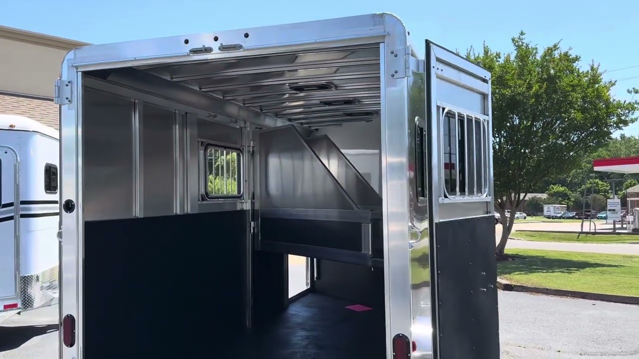 Trailer Country LLC - 2024 Adam Rustler 3 Horse Slant Bumper Pull