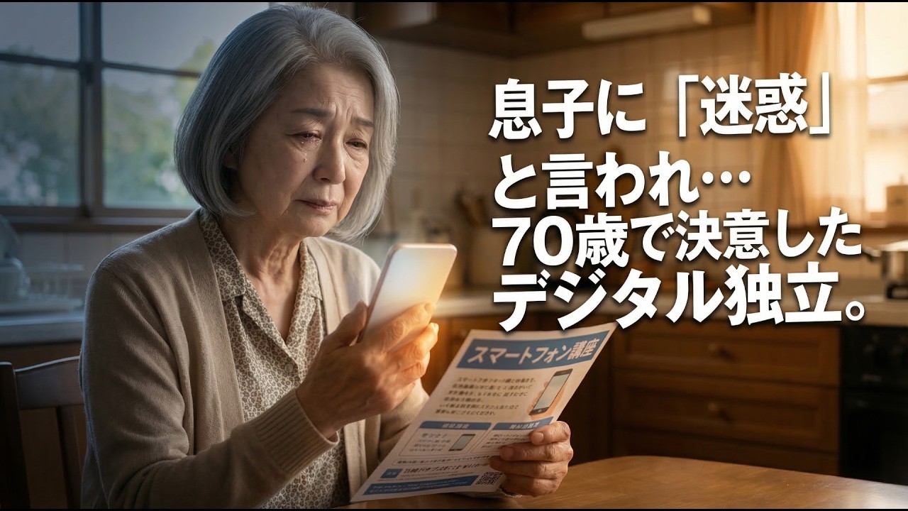 70歳、もう誰にも頼らない。孤独を「自由」に変えた母の挑戦。