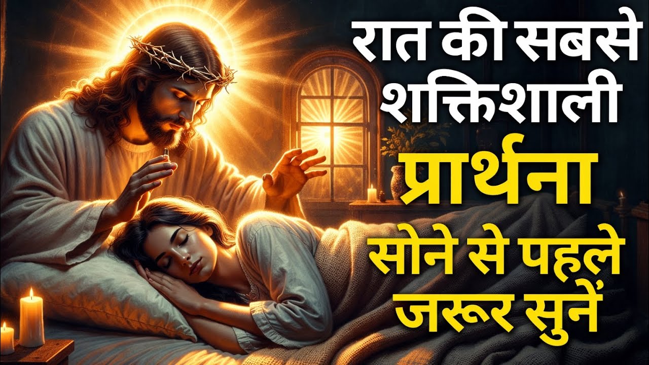  सोने से पहले यह प्रार्थना जरूर सुनें | Powerful Night#Prayernightprayer#yeshuprayer#jesusprayer#