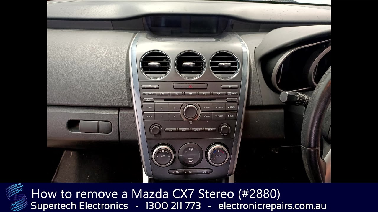 How to remove a Mazda CX7 Stereo (#2880)