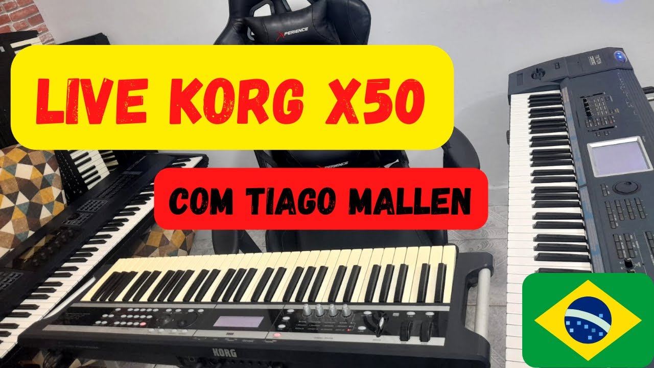 LIVE -KORG X50 - PEQUENO DE PESO - COM TIAGO MALLEN (PASTEL DE VENTO OU NÃO?) #113 #live