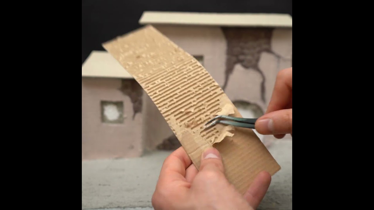 Making Mini  Village House from Cardboard & Thermocol