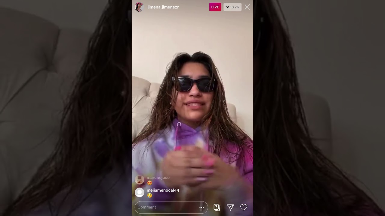 Jimena Jimenez aclara &ldquo;pol&eacute;mica&rdquo;y habla sobre la dif&iacute;cil situaci&oacute;n que esta pasando (live instagram)