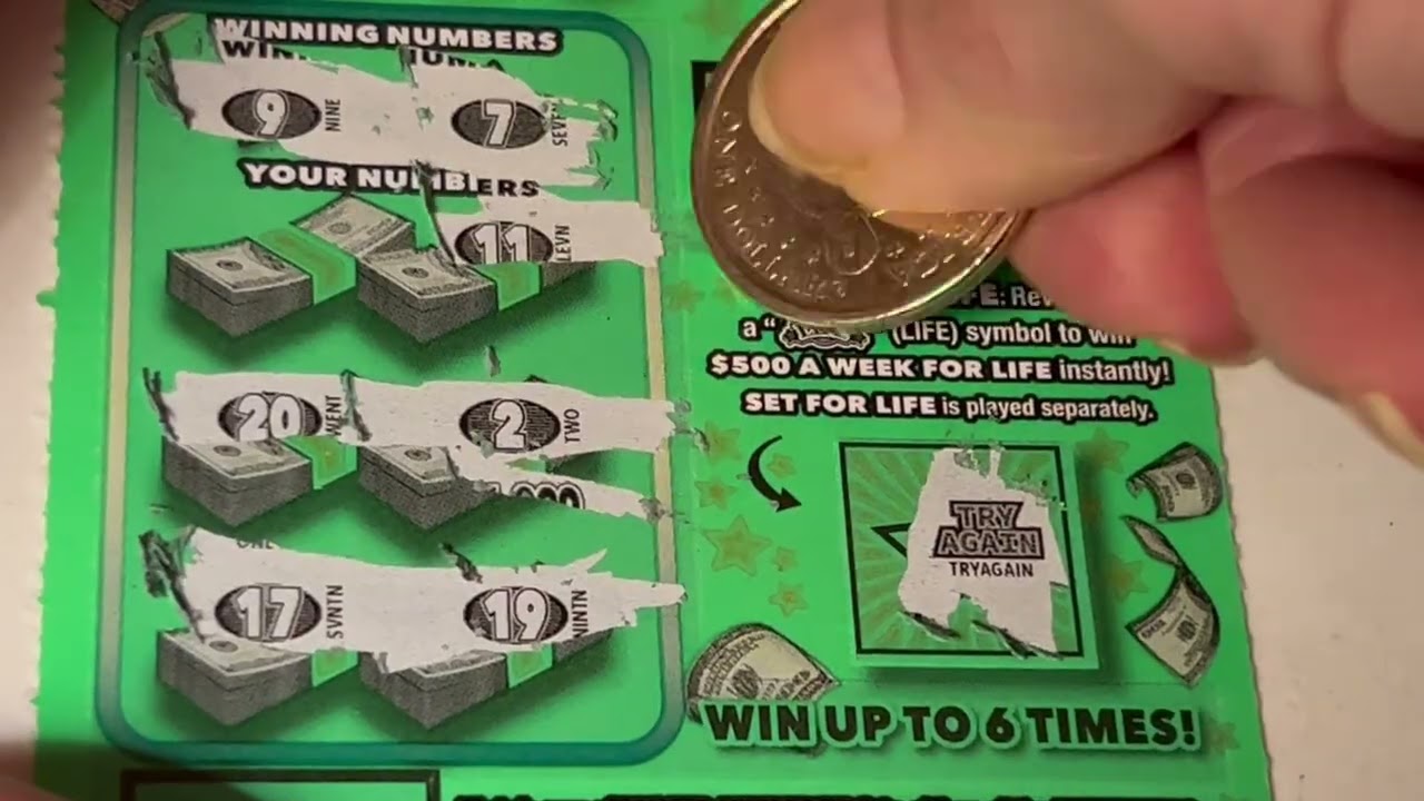 Lady Luck, 10,000 a Month for Life and 500 a week for Life Pennsylvania Lottery Tickets
