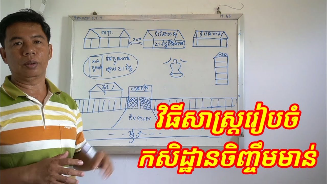 វិធីរៀបចំកសិដ្ថានចិញ្ចឹមមាន់ស្រែ