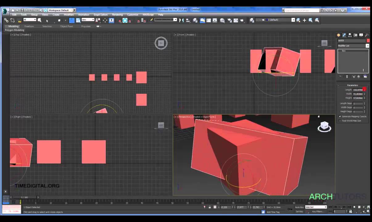 Базовый 3D MAX   1 урок Интерфейс и примитивы