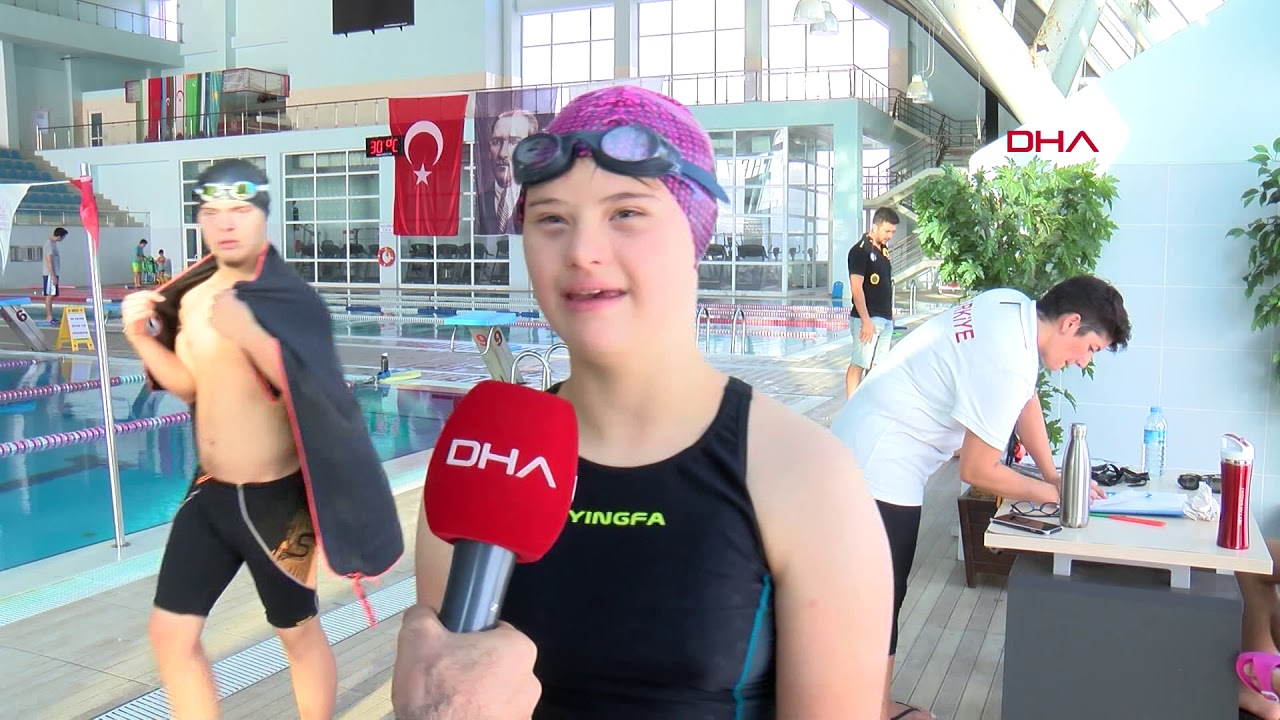 Down sendromlu milli yüzücülerin hedefi şampiyonluk