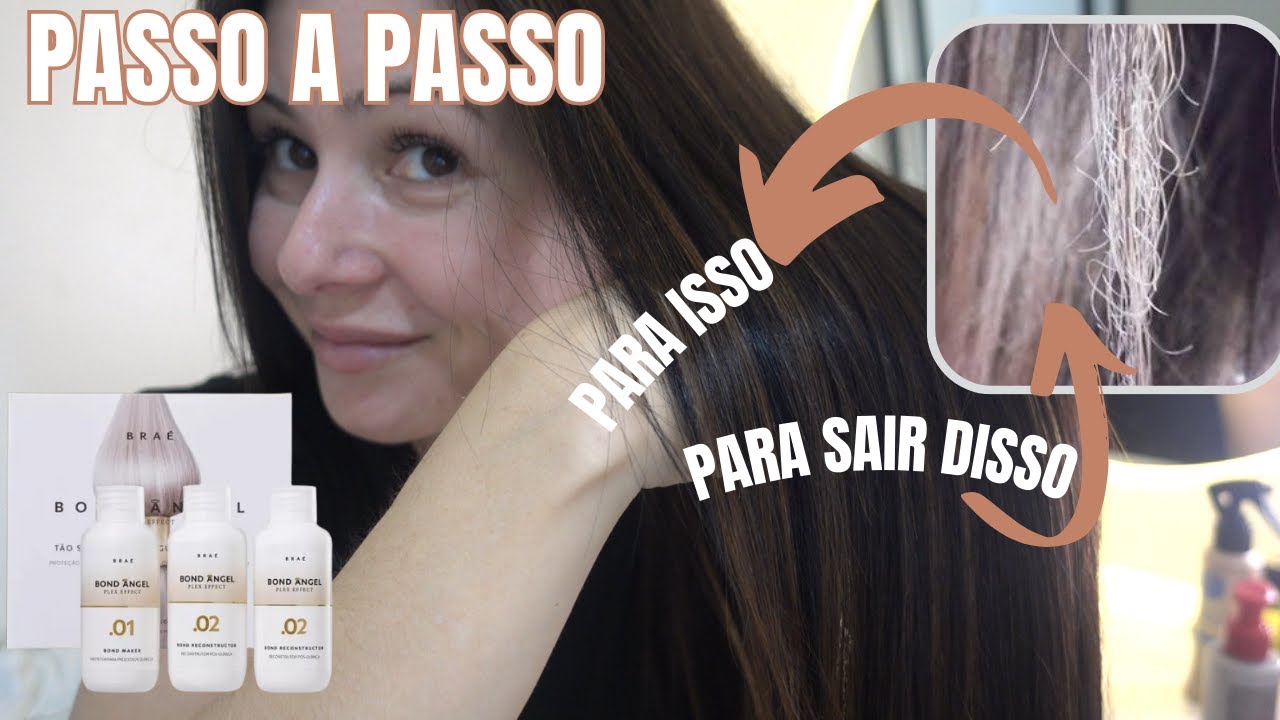 RECUPEREI MEU CABELO EMBORRACHADO| ESTAVA COMEÇANDO UM CORTE QUIMICO| Resenha Bond Angel da Braé