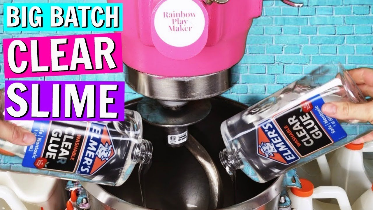HOW TO MAKE RAINBOWPLAYMAKER CLEAR SLIME!