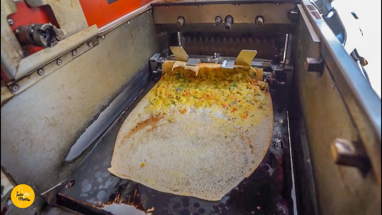 Automatic Dosa Printer Machine Making Masala Dosa In Patna Rs. 60/- Only l Patna Street Food