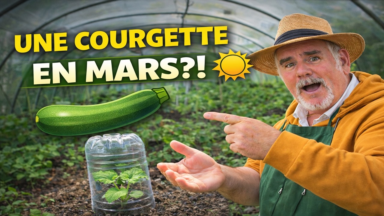 J’ai planté ma première courgette très tôt… mais les limaces l’attendaient déjà !