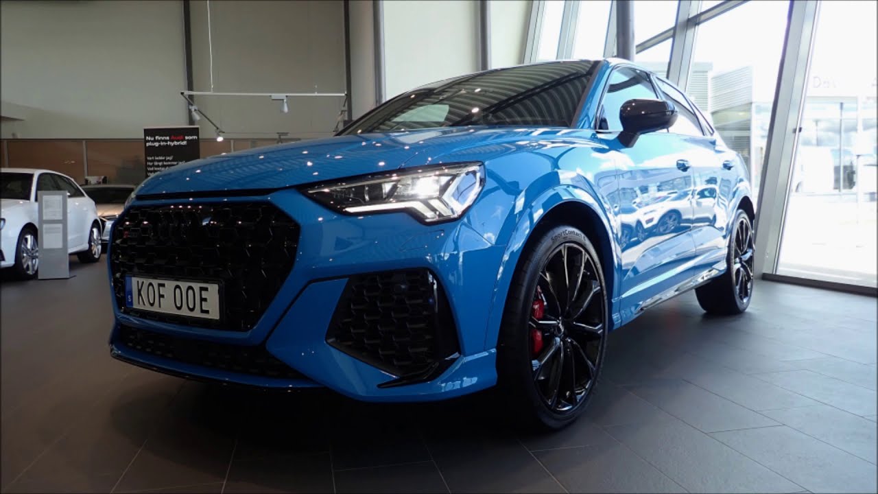 So cool Audi RSQ3 Sportback 2020  in Turbo Blue with Blue interior package| Start up|Sound| etc