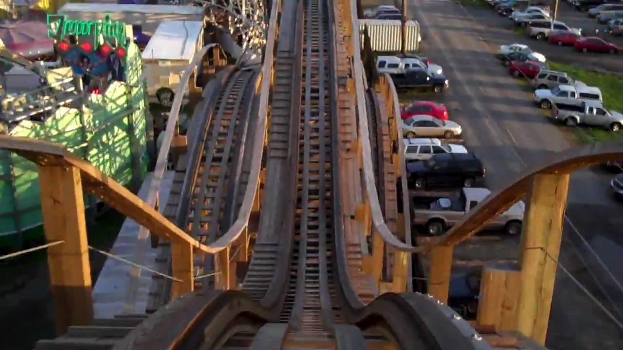 Coaster Thrill Ride POV Puyallup Fair, WA