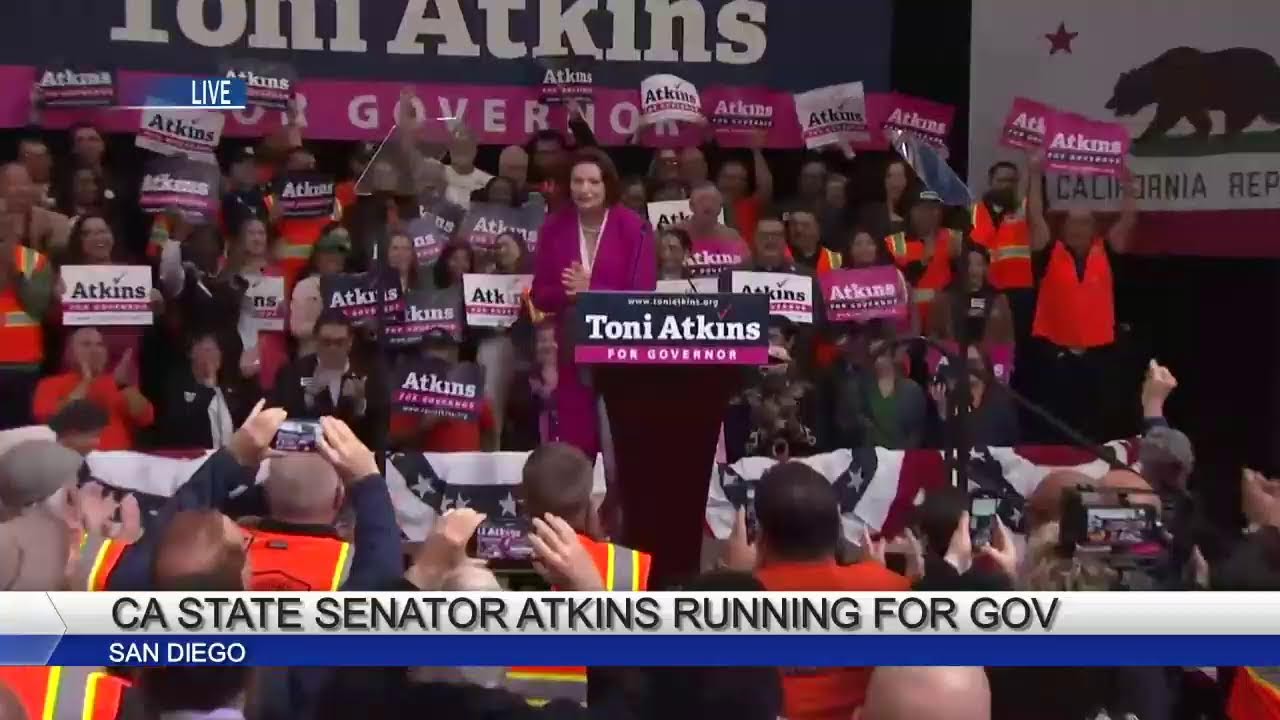 LIVE: California State Senator Tori Atkins running for Governor