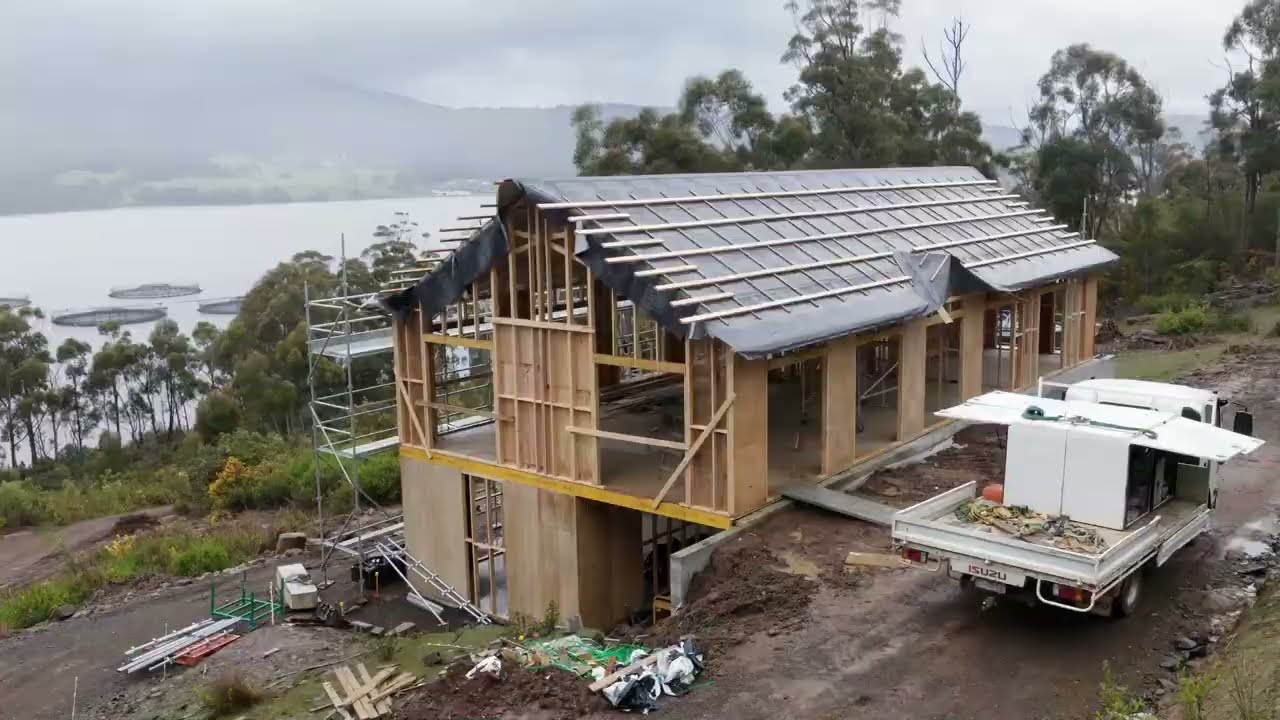 Long term time-lapse capture of a residential construction