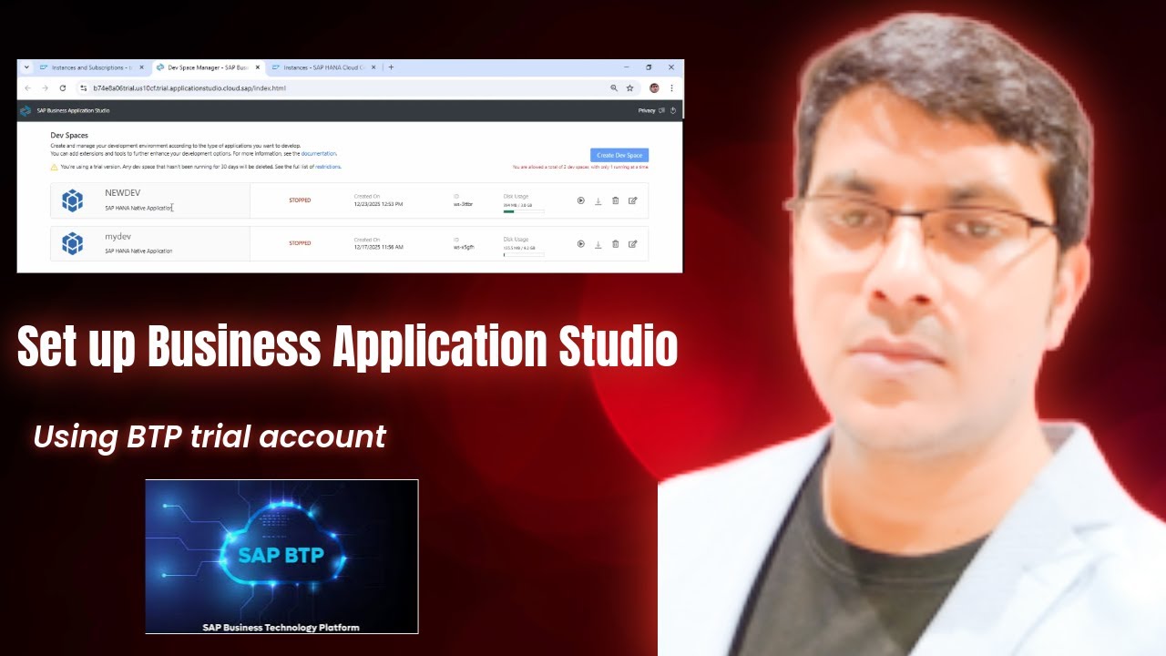 How to set up Business Application Studio for Native HANA modeling