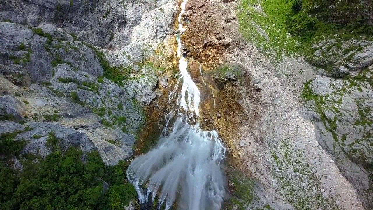 The Boka waterfall in Slovenia.