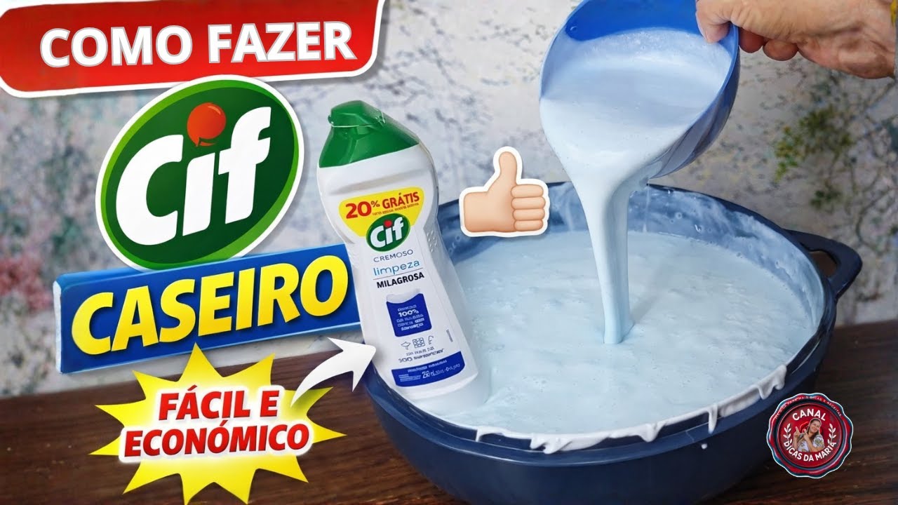 Como Fazer CIF Caseiro Cremoso -  Fácil e Econômico