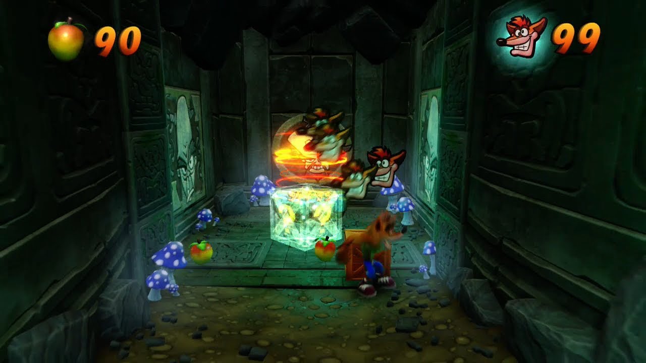 Crash Bandicoot 1 (N-Sane Trilogy) - Completing Boulder Dash (Purple Gem Platform)