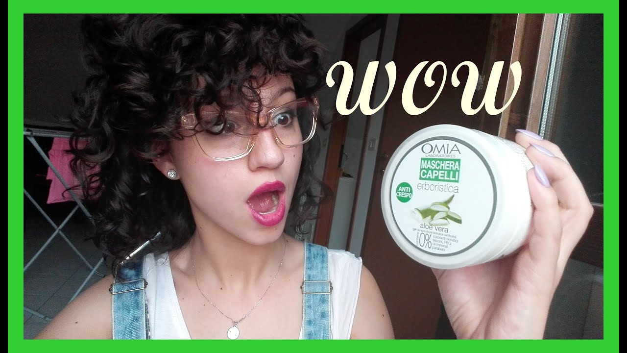 CAPELLI RICCI - Styling con Maschera Aloe Vera di Omia, prova e recensione