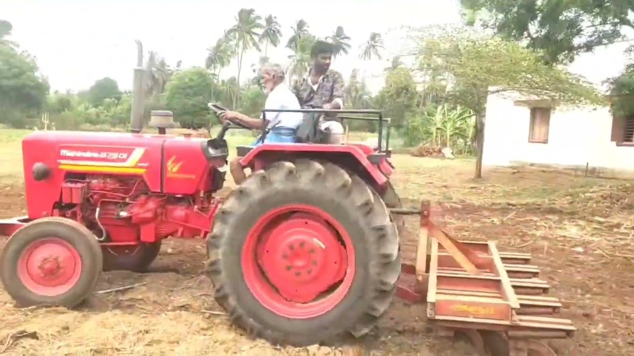 Mahindra 575 .9 tyne spring cultivator performance video