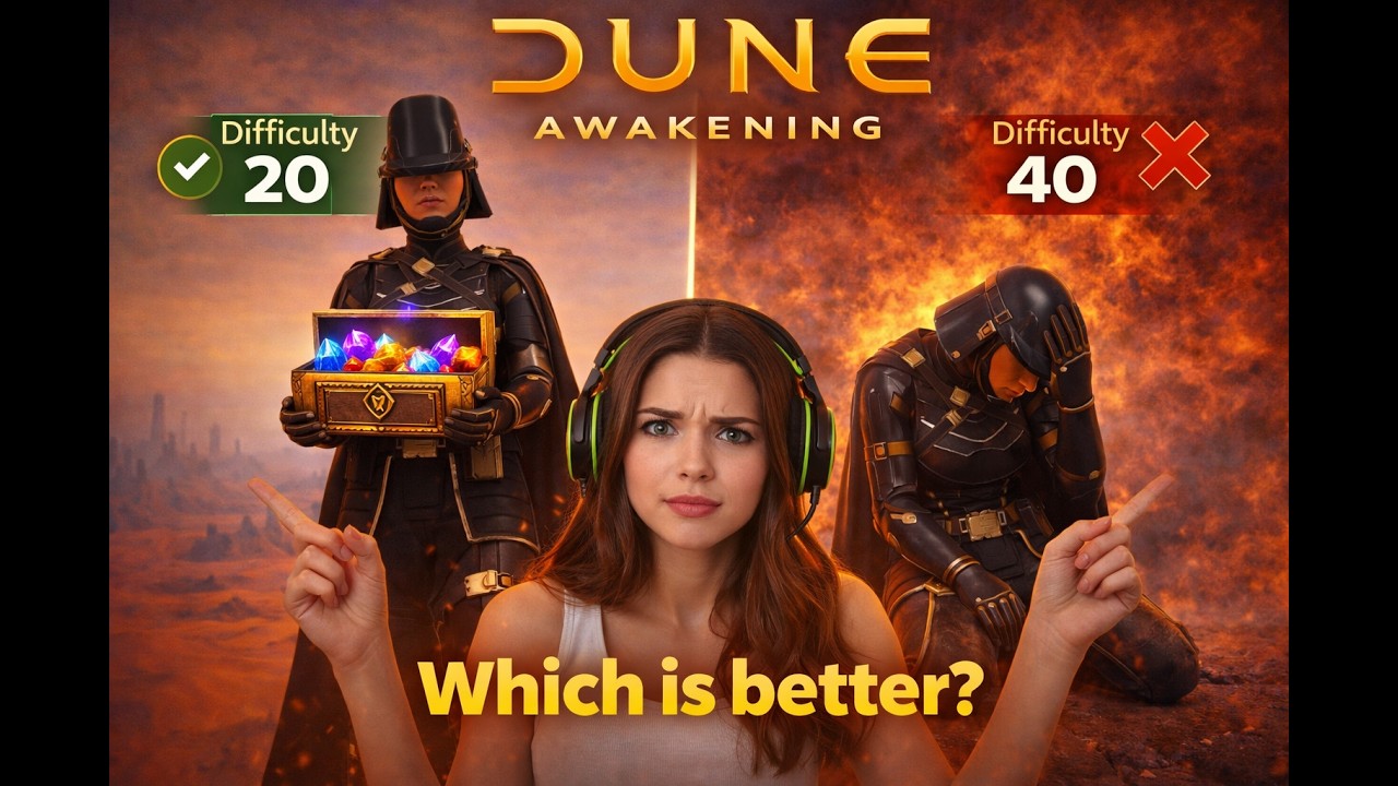Dune Awakening - We&rsquo;ve Been Farming Wrong&hellip; (Difficulty 20 vs 40 Tested)