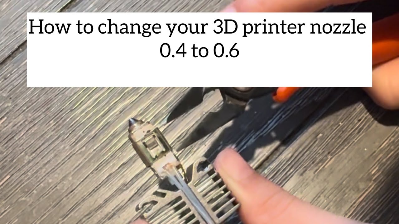 How to change your 3D printer nozzle 0.4 to 0.6