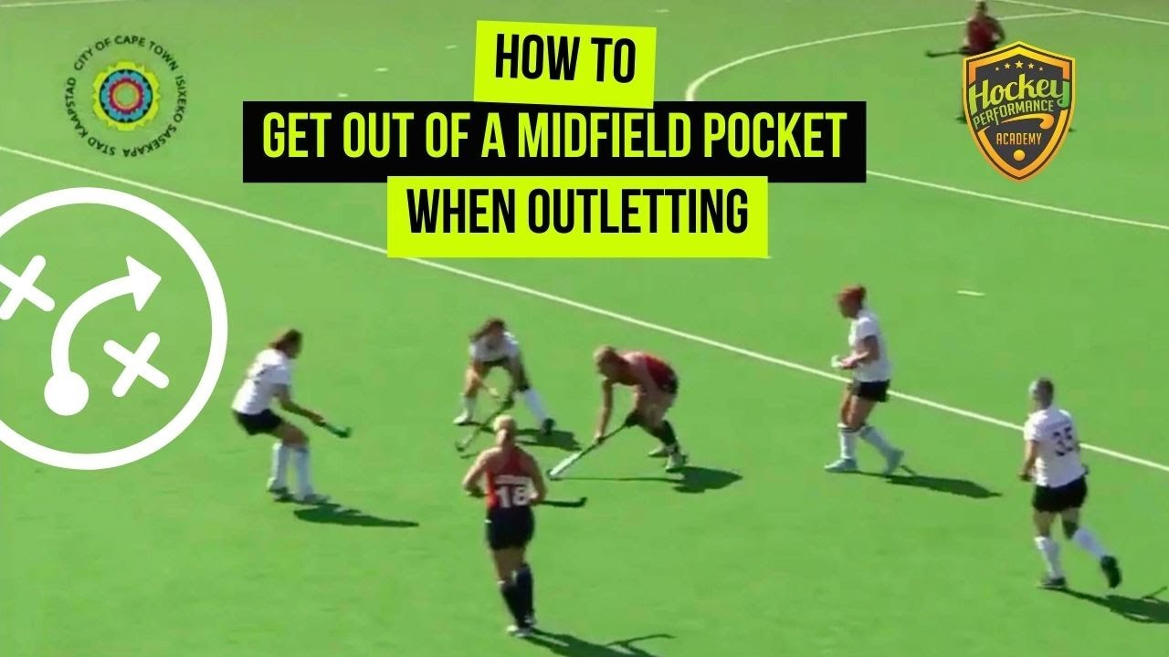 How To Get Out Of A Midfield Pocket When Outletting in Field Hockey | Hockey Performance Academy