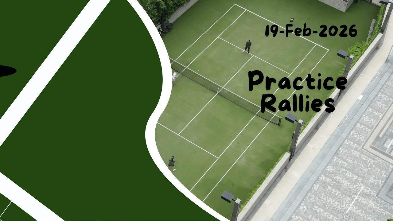 Warm-Up Rallies Before Match Time 🌅🎾 Practice Rallies 19-Feb-2026