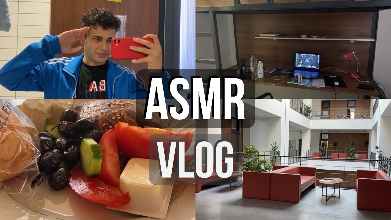 ÜNİVERSİTEDE BİR GÜNÜM VLOG ASMR TÜRKÇE | TÜRKÇE ASMR | YEMEK ASMR | SESSİZ VLOG | VLOG VİDEOSU