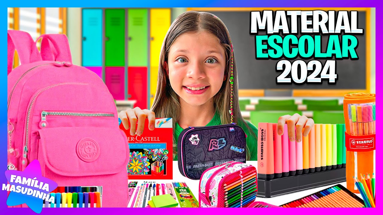 COMPRANDO O MATERIAL ESCOLAR VENDADA DA ISA MASUDINHA 2024 ★ FAMÍLIA MASUDINHA ★