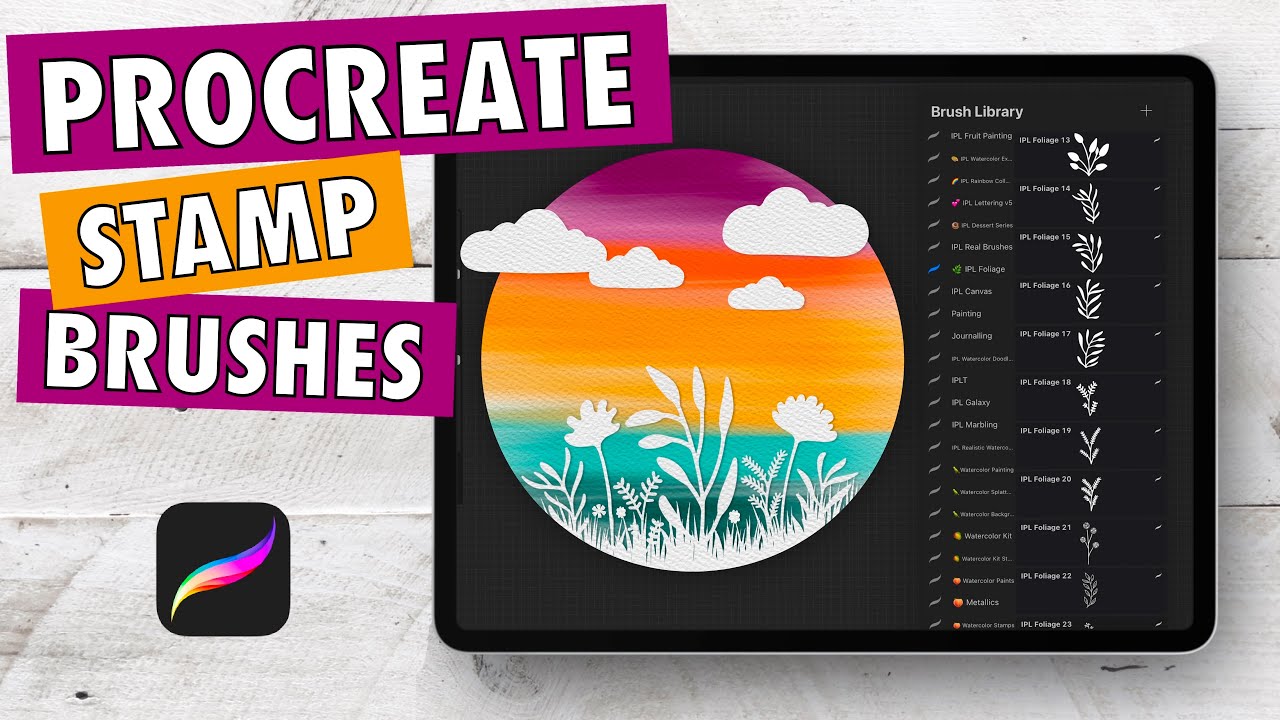 Как создать кисти-штампы Procreate — ПРОСТОЙ РУКОВОДСТВО ✨