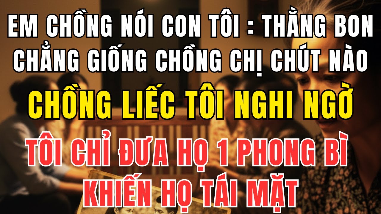 Chồng Nhìn Con Tôi Rồi Nghi Ngờ, Tôi Chỉ Đưa 1 Phong Bì Khiến Cả Nhà Tái Mặt