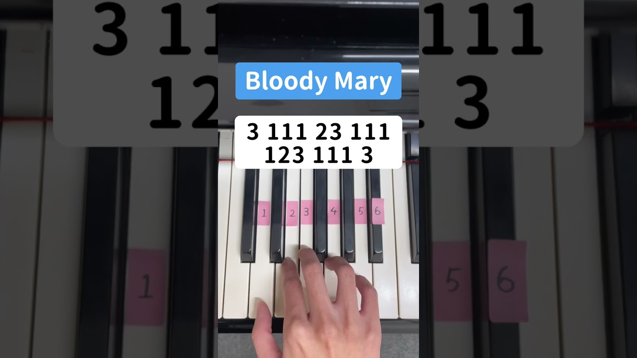 Bloody Mary (Piano Tutorial) #TikTok