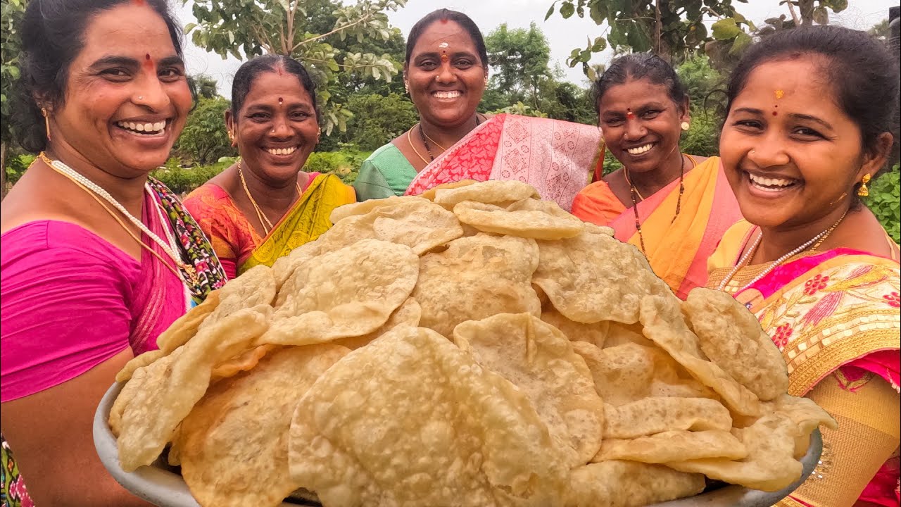 POORI POTATO CURRY | పూరి ఆలుగడ్డ కూర  | #telanaganafood #villagefood #cookingTelangana Village Food