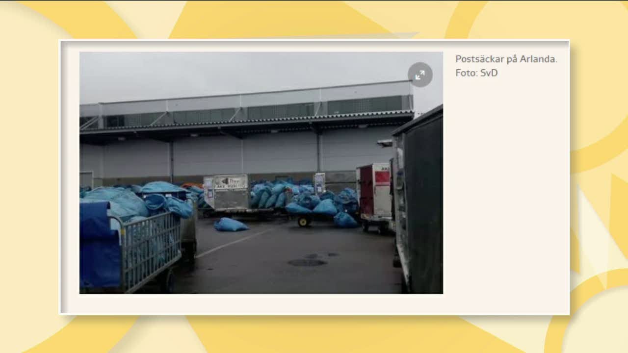 Postnord lämnade paket ute - svarar på kritiken - Nyheterna (TV4)