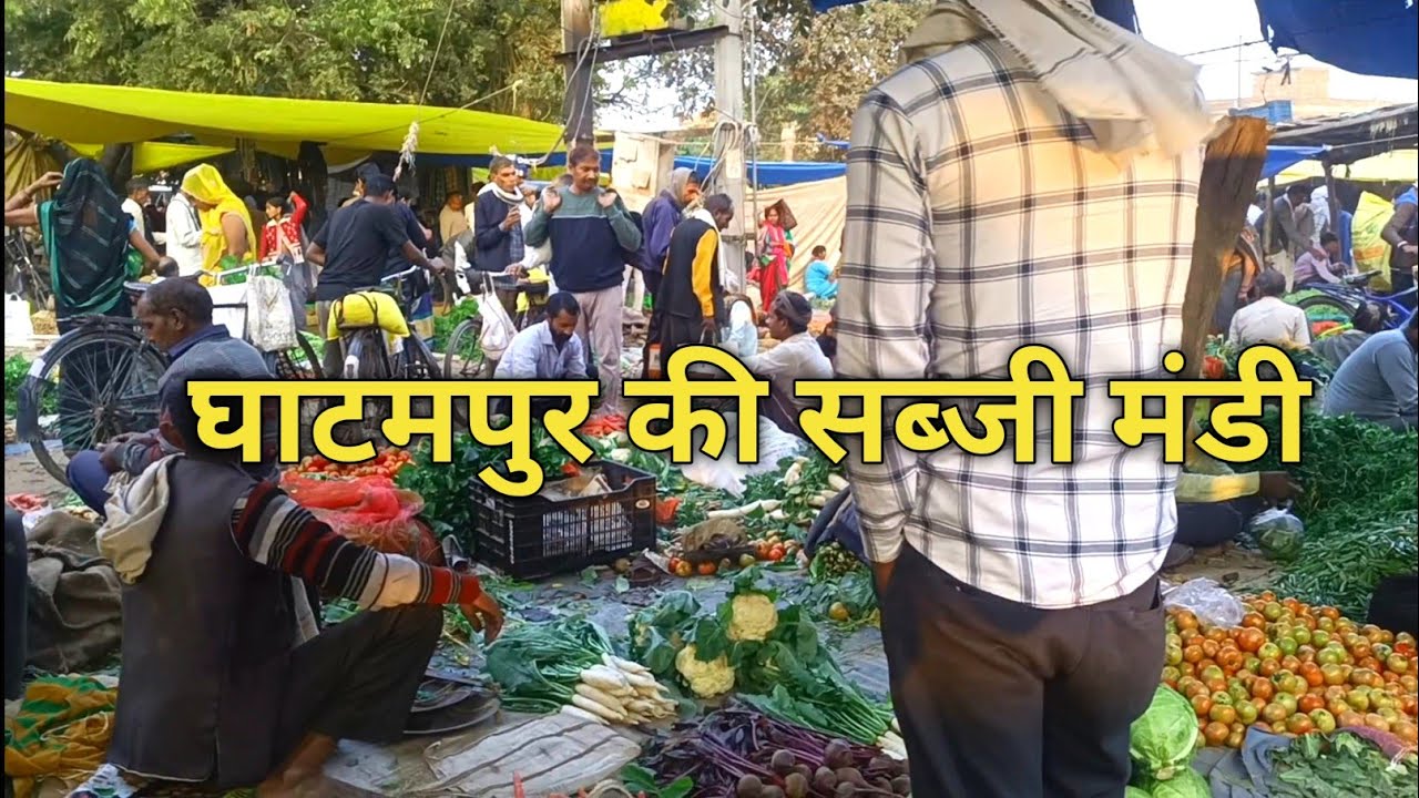 GHATAMPUR KI BAJAR।।SABJI MANDI।। GHATAMPUR #bharatdarshanwithashish #ghatampur