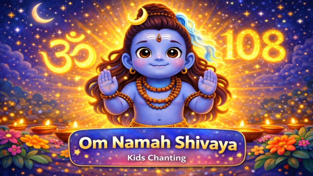 Om Namah Shivaya 108 Times | Lord Shiva Mantra for Kids | Calm & Peaceful | BP Kids
