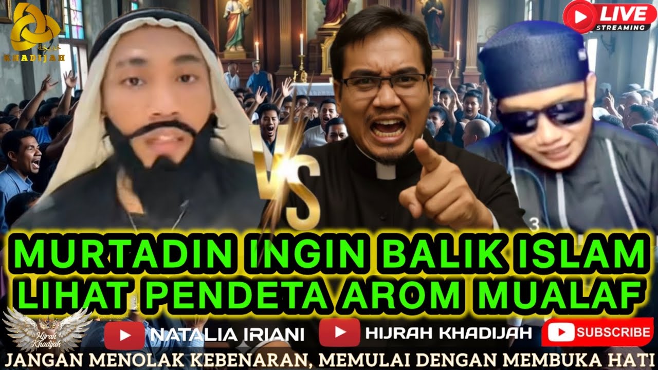 SIARAN LANGSUNG MURTADIN TERSADAR YE5UZ BUKAN TUH4N DI1INJILI USTADZ YUSUF? | HIJRAH KHADIJAH