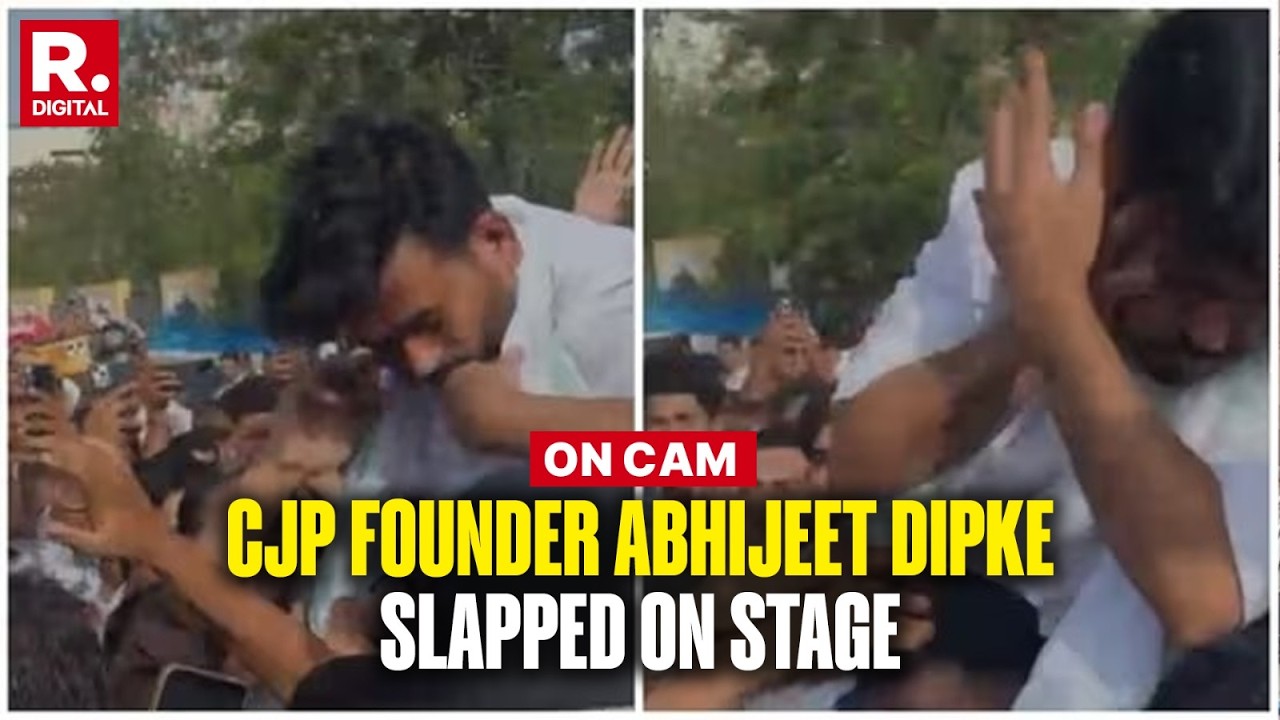 BREAKING | CJP Founder Abhijeet Dipke Slapped 4 Times, Manhandled During Protest In Jaipur