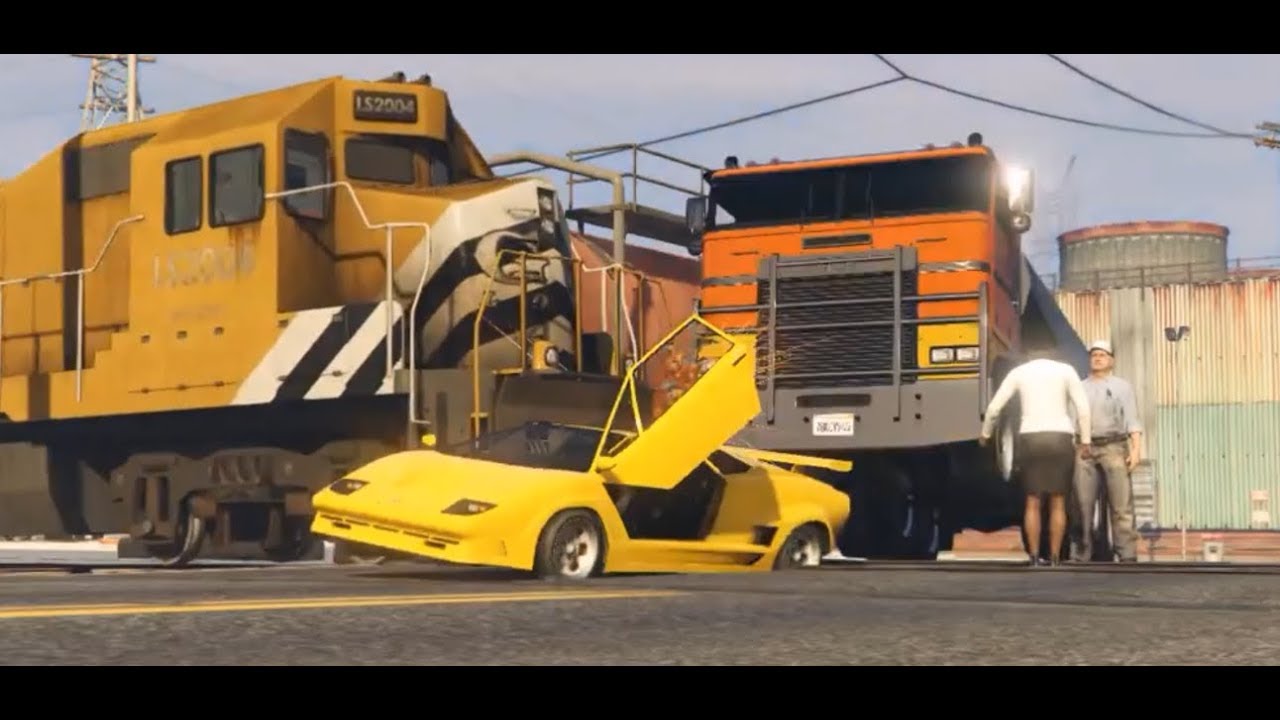 GTA V - Train Accidents